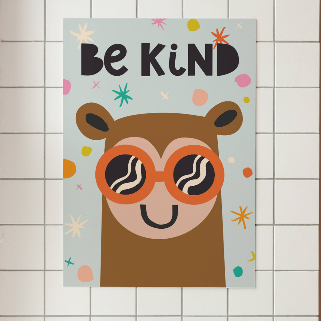 Be Kind Monkey Print