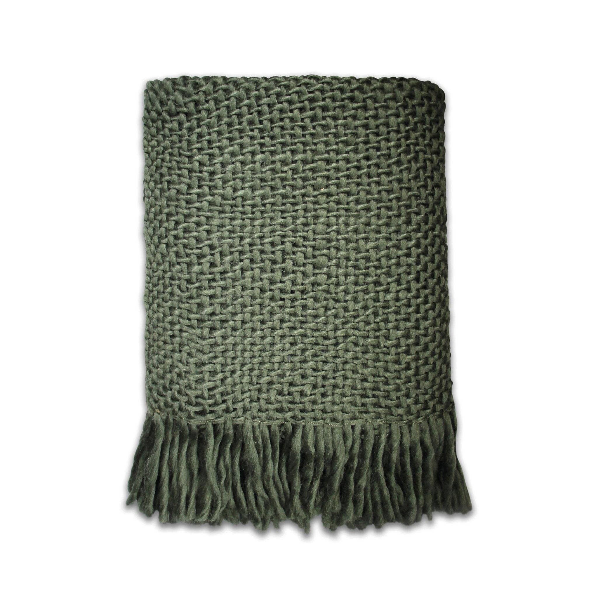 Dark Green Throw Treat Yo Self Gifts Ltd