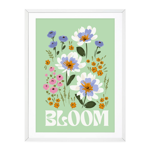 Bloom Mint A4 Print