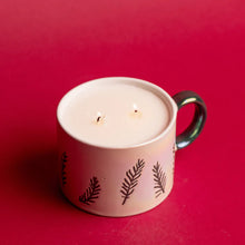 Load image into Gallery viewer, Ceramic White Mug Candle - Cypress &amp; Fir
