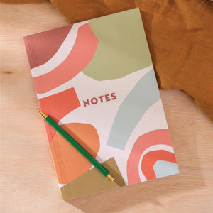 A5 Lay Flat Notebook - Boho Shapes