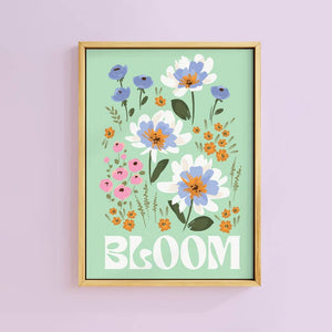 Bloom Mint A4 Print