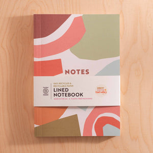 A5 Lay Flat Notebook - Boho Shapes