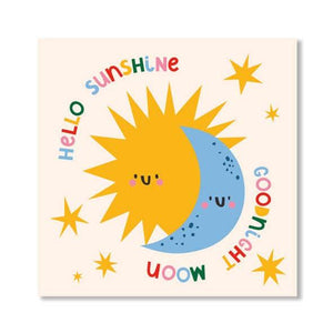 Hello Sunshine, Good Night Moon Print